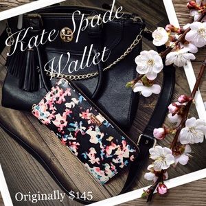 Floral Flower Kate Spade Checkbook Wallet